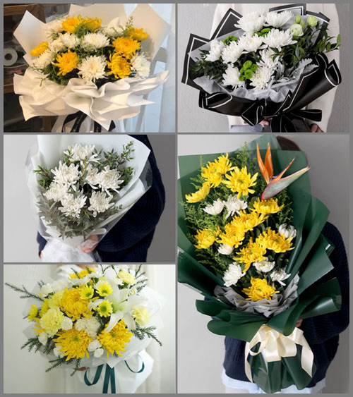 山东莱芜钢城区艾山街道白事花束代送